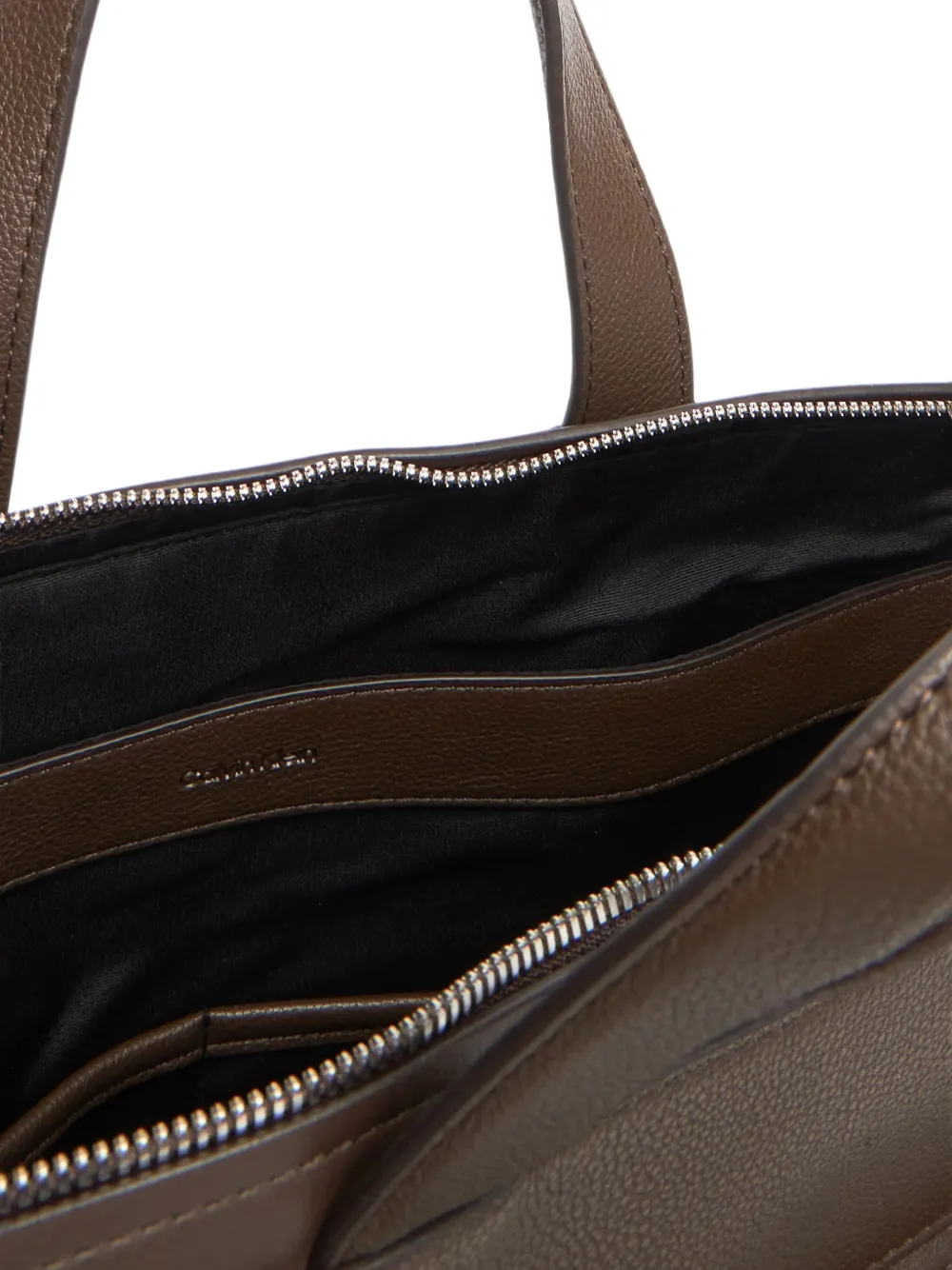Calvin Klein Aktetas met textuur Bruin