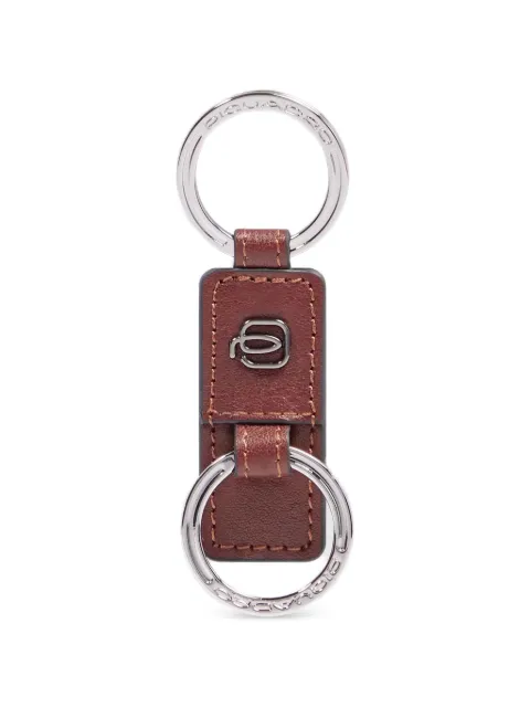 PIQUADRO leather two-ring keyring