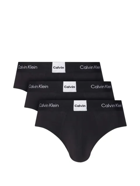 Calvin Klein Underwear logo-waistband cotton briefs (set of three)