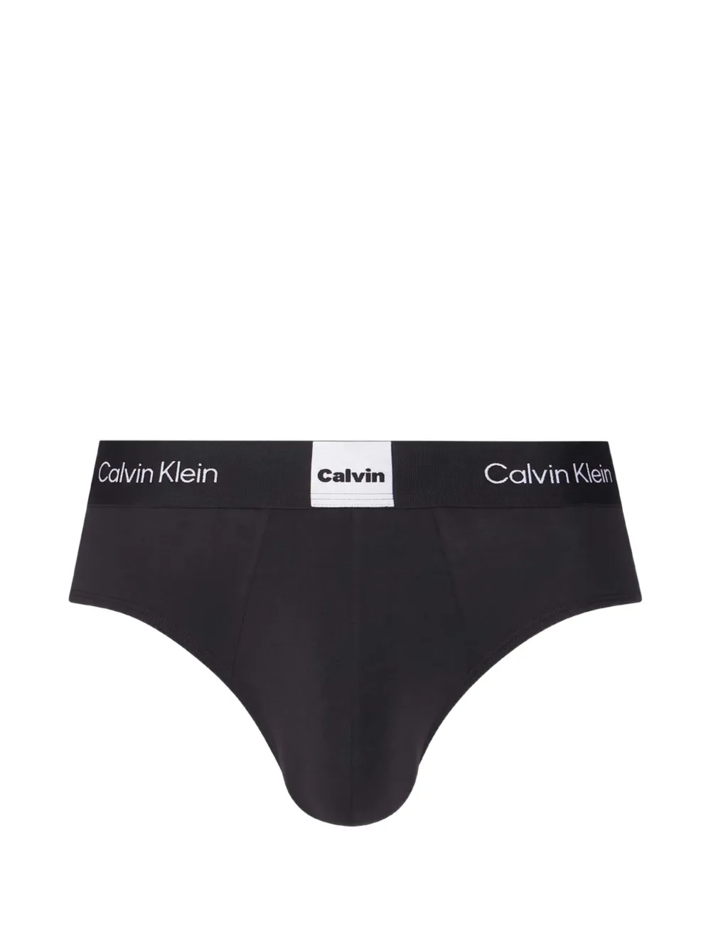 Calvin Klein Underwear Katoenen slip met logoband Zwart