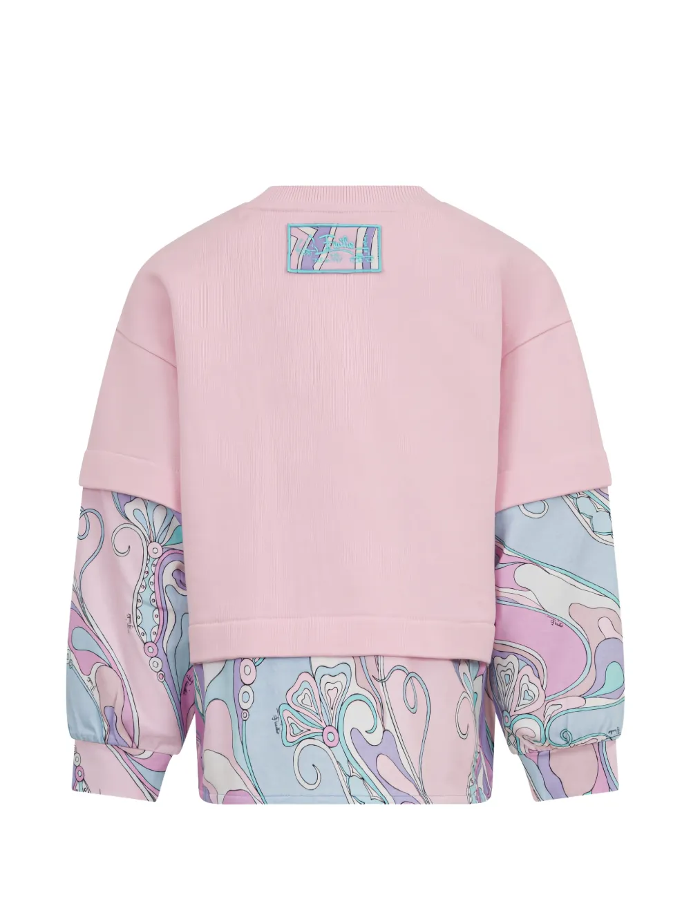 PUCCI Junior Gelaagde trui met Iride-print Roze