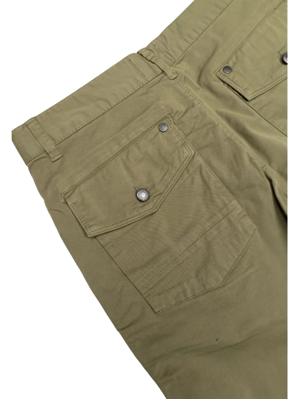 Refrigiwear twill logo-patch shorts Groen