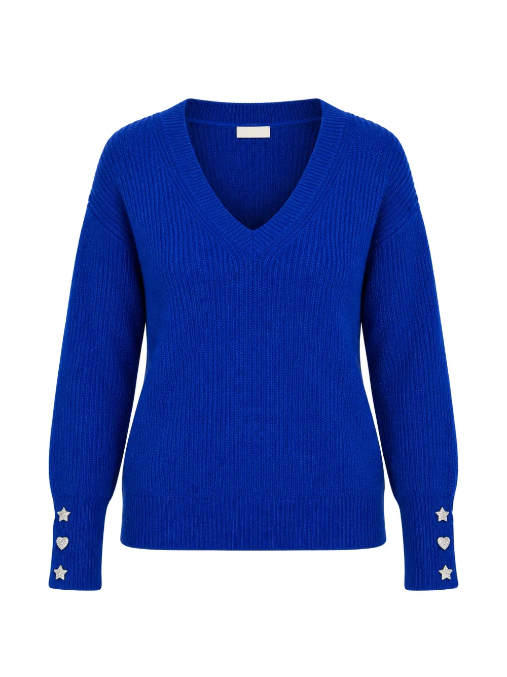 Morgan button-detail V-neck sweater