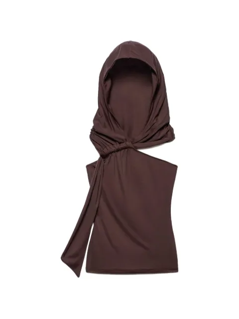 Aniye By hooded one-shoulder top