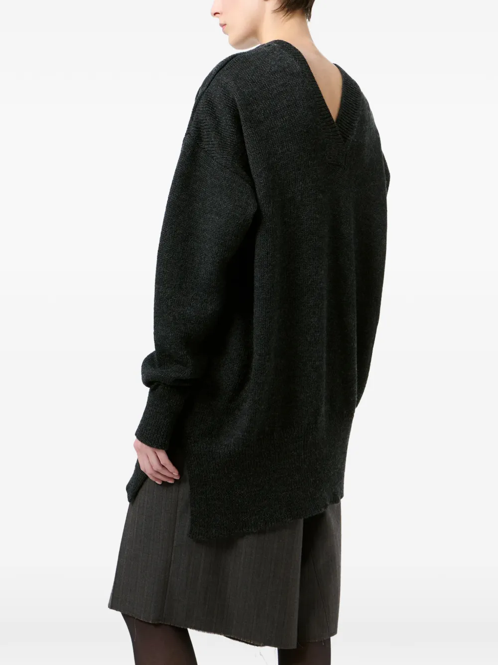 OUR LEGACY Raise V-neck sweater Grijs