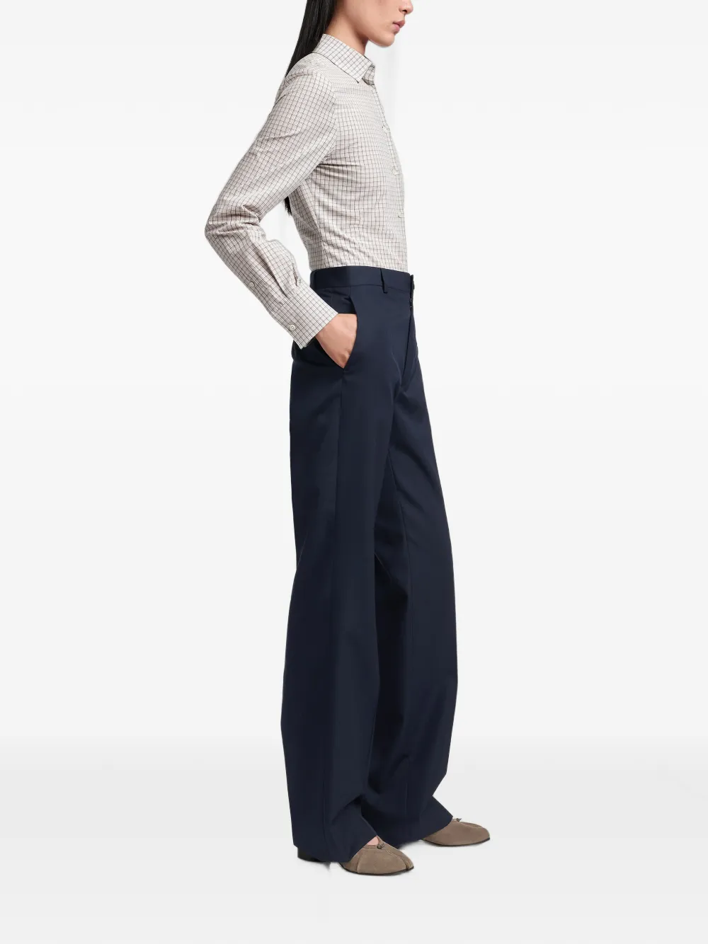 Maison Margiela Geplooide pantalon Grijs