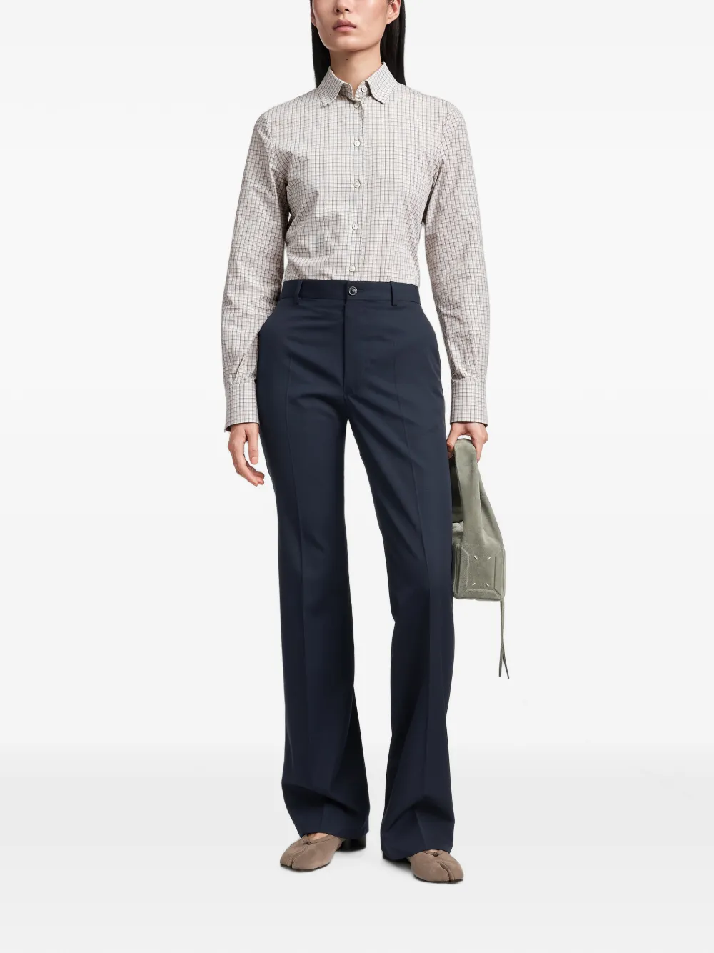Maison Margiela Geplooide pantalon Grijs