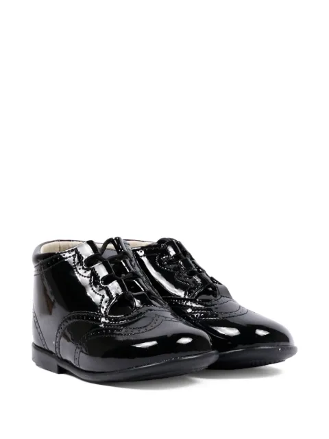 Pisamonas patent-leather brogue pre-walkers