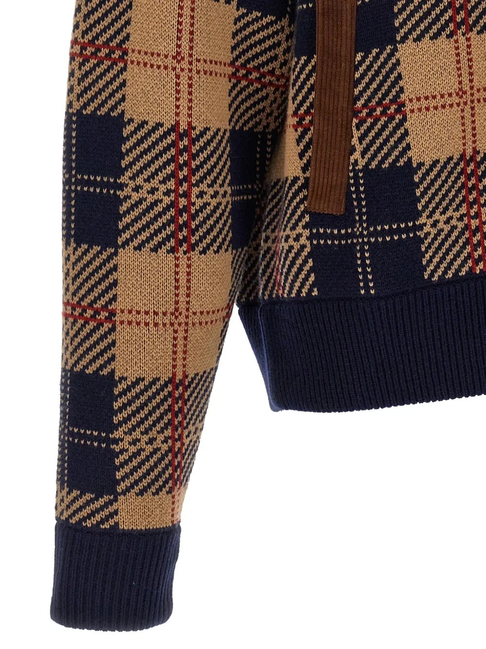 Guest In Residence Tartan Corduroy-collar Jacket in Blue, view 4