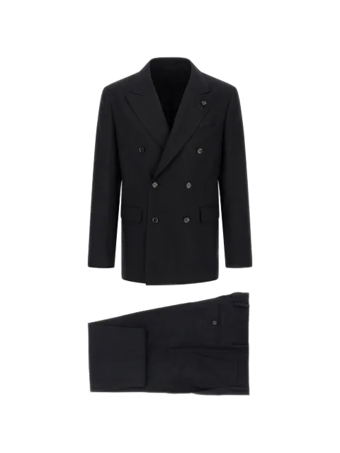 Lardini pinstripe double-breasted suit (set of two)