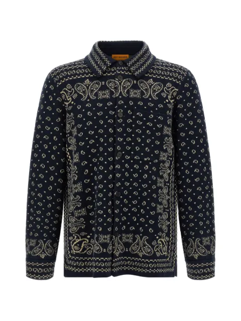 Guest In Residence Wild Rag jacquard-knit cashmere shirt