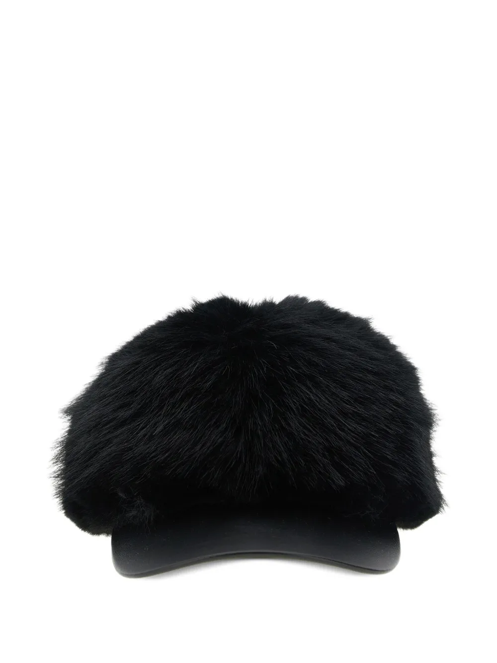 Comme Des Garçons Shirt casquette en fourrure artificielle - Noir