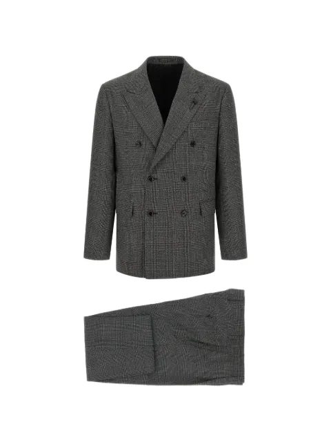 Lardini Feeling Prince of Wales double-breasted suit