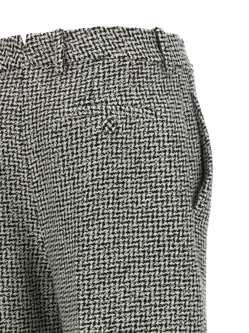 TOM FORD Broek met pied-de-poule print Zwart