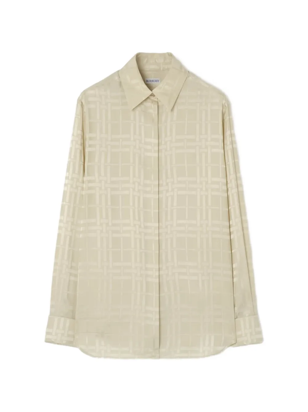 Burberry classic-fit Check silk shirt - Toni neutri