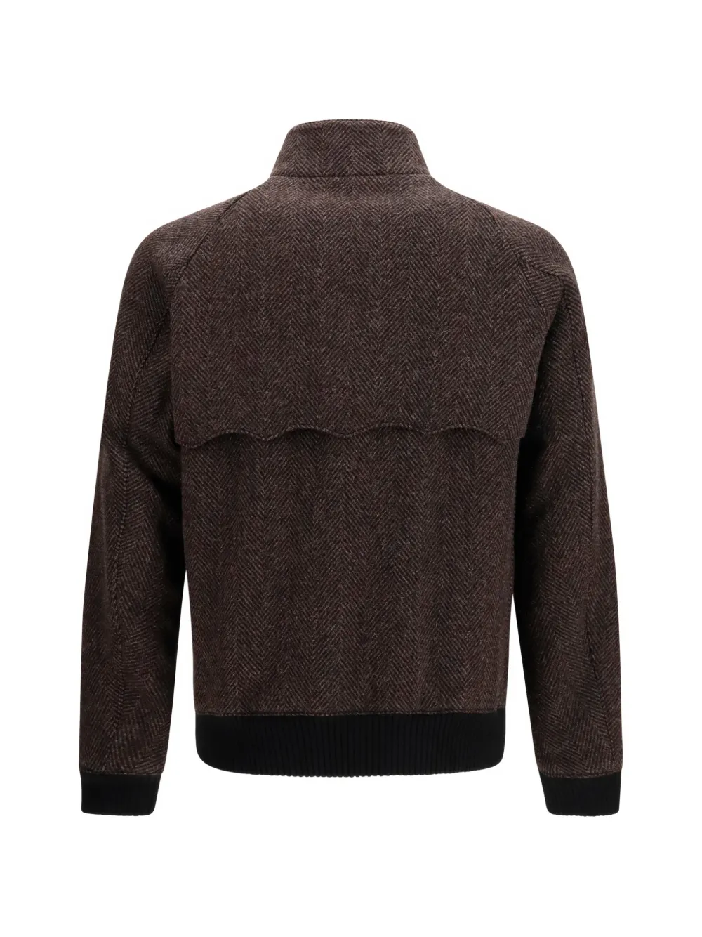 Baracuta G9 bomberjack met visgraatpatroon Bruin