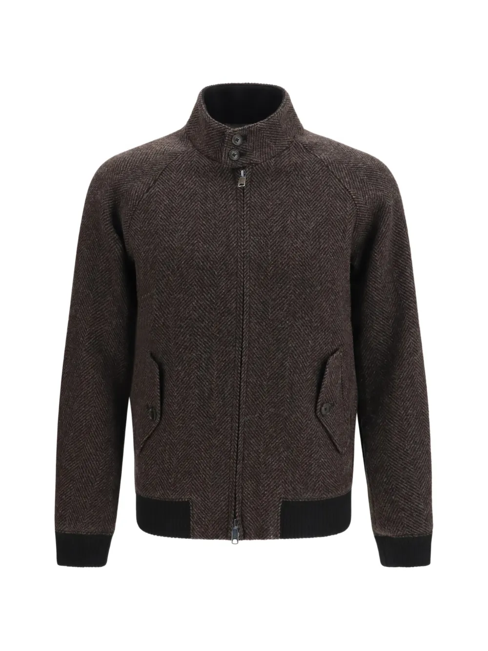 Baracuta G9 herringbone bomber jacket - Brown