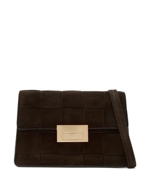 Loeffler Randall Delphine woven leather clutch bag