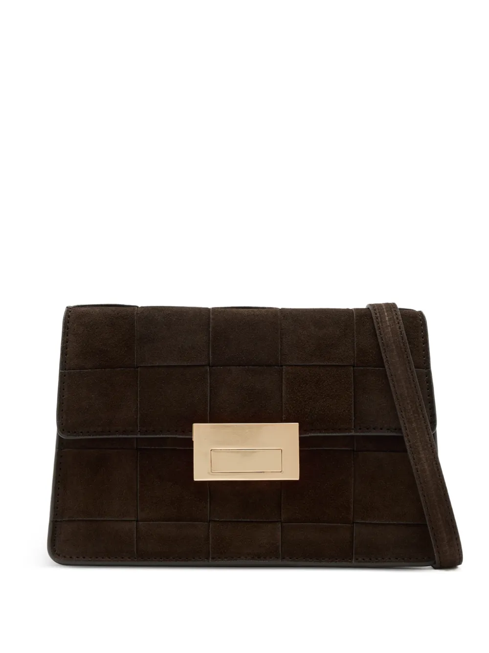 Loeffler Randall Delphine woven leather clutch bag