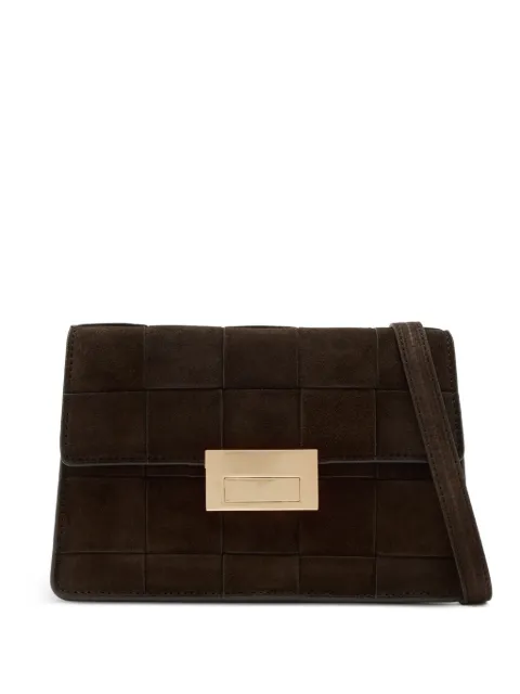 Loeffler Randall Delphine woven leather clutch bag