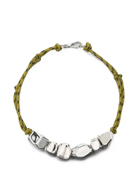Plan C metal stones necklace