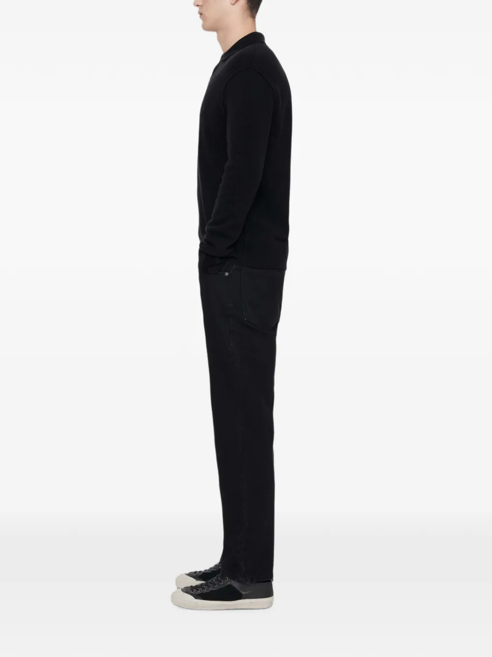 AllSaints Regular straight jeans Zwart