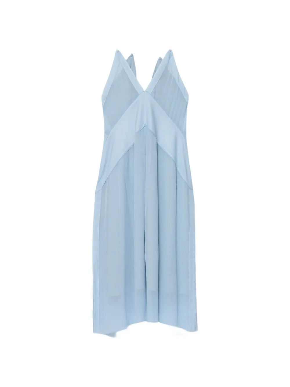 AllSaints robe Fawn à coupe mi-longue et empiècements - Bleu