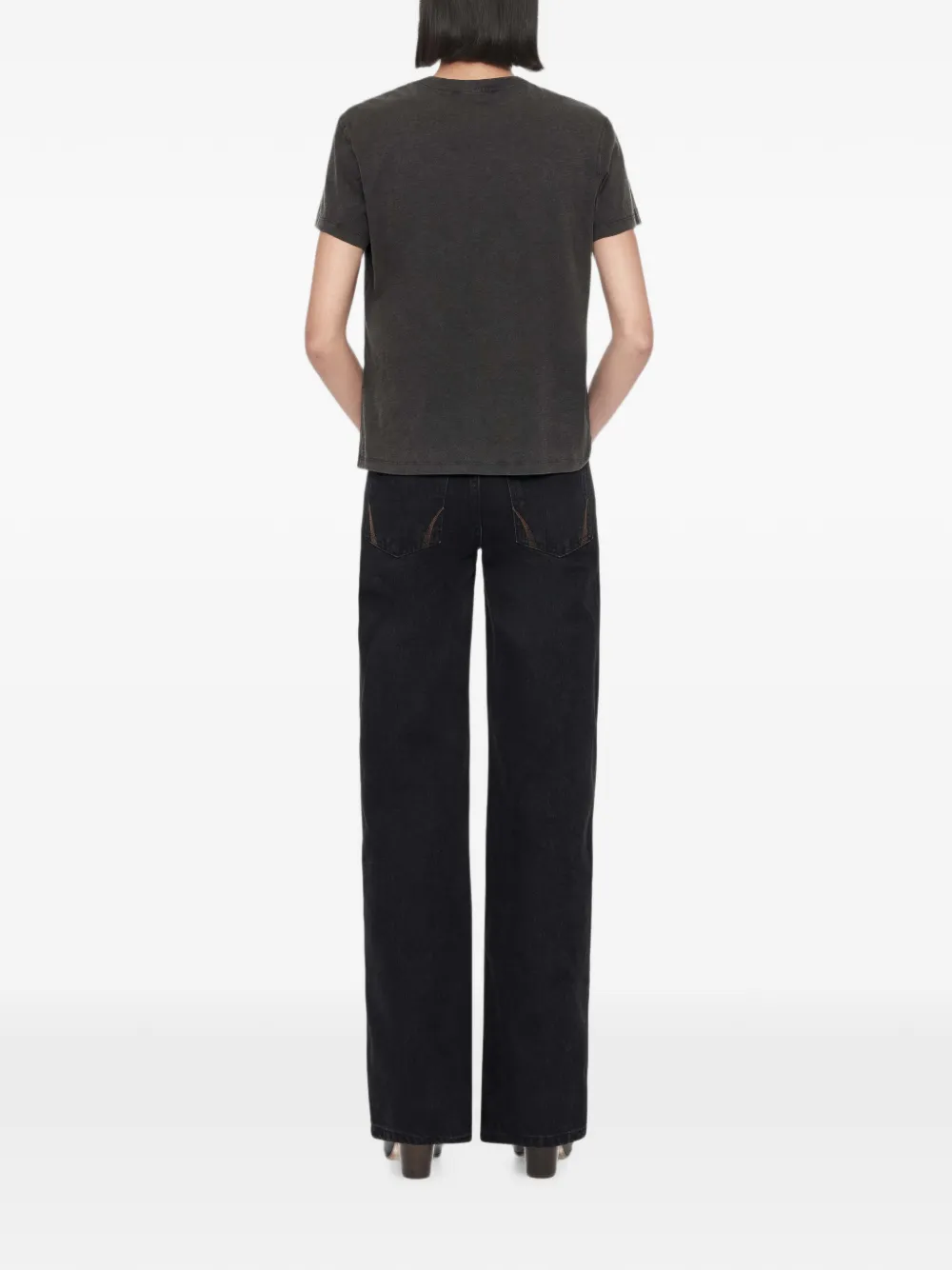 AllSaints Cohen straight jeans Zwart