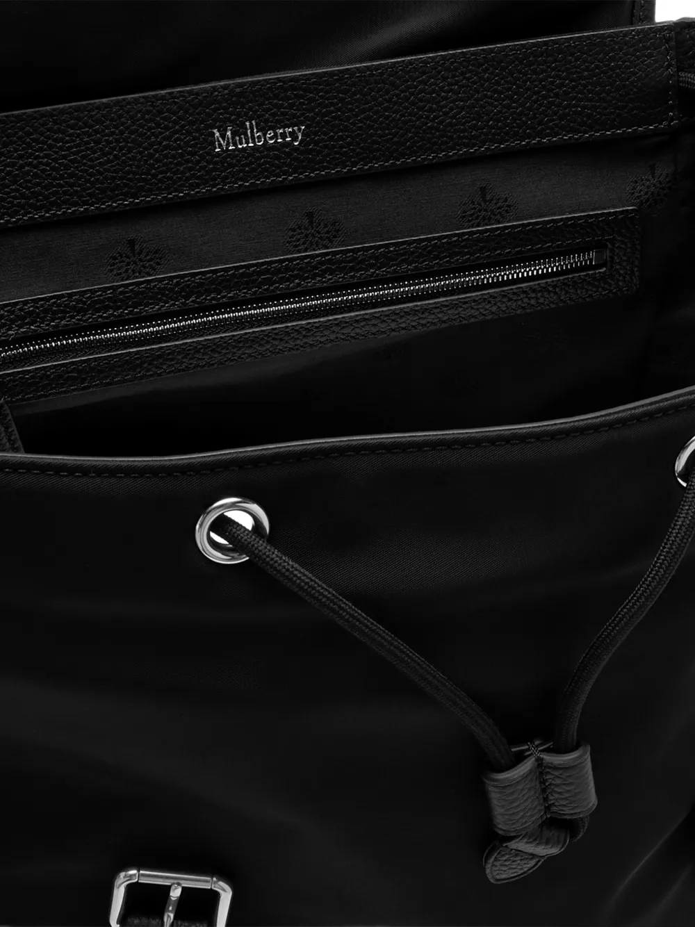 Mulberry Heritage rugzak met gespsluiting Zwart