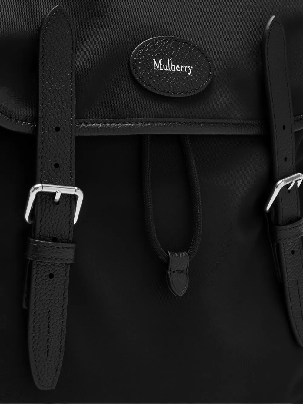 Mulberry Heritage rugzak met gespsluiting Zwart
