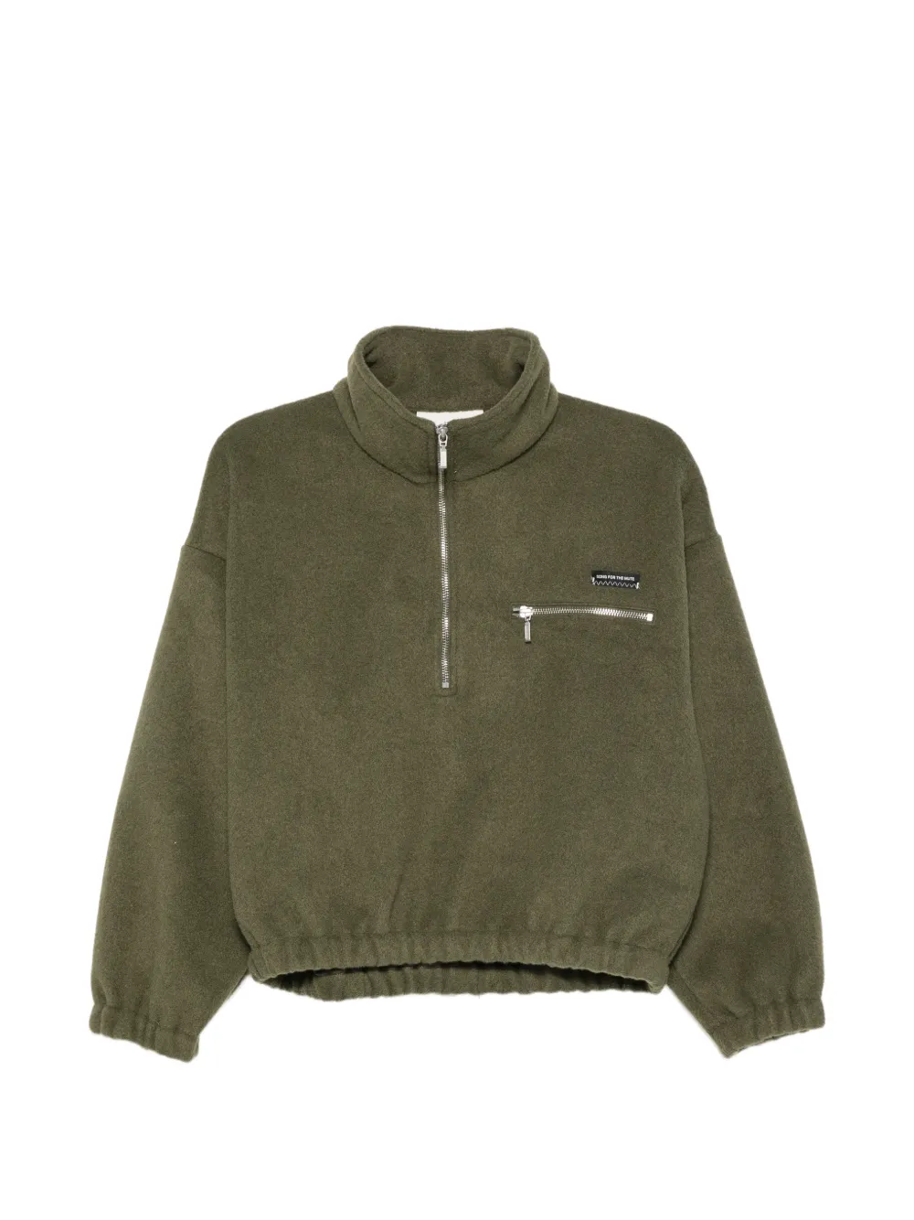 Song For The Mute half-zip chest-pocket sweater - Vert Song For The Mute half-zip chest-pocket sweater - Vert