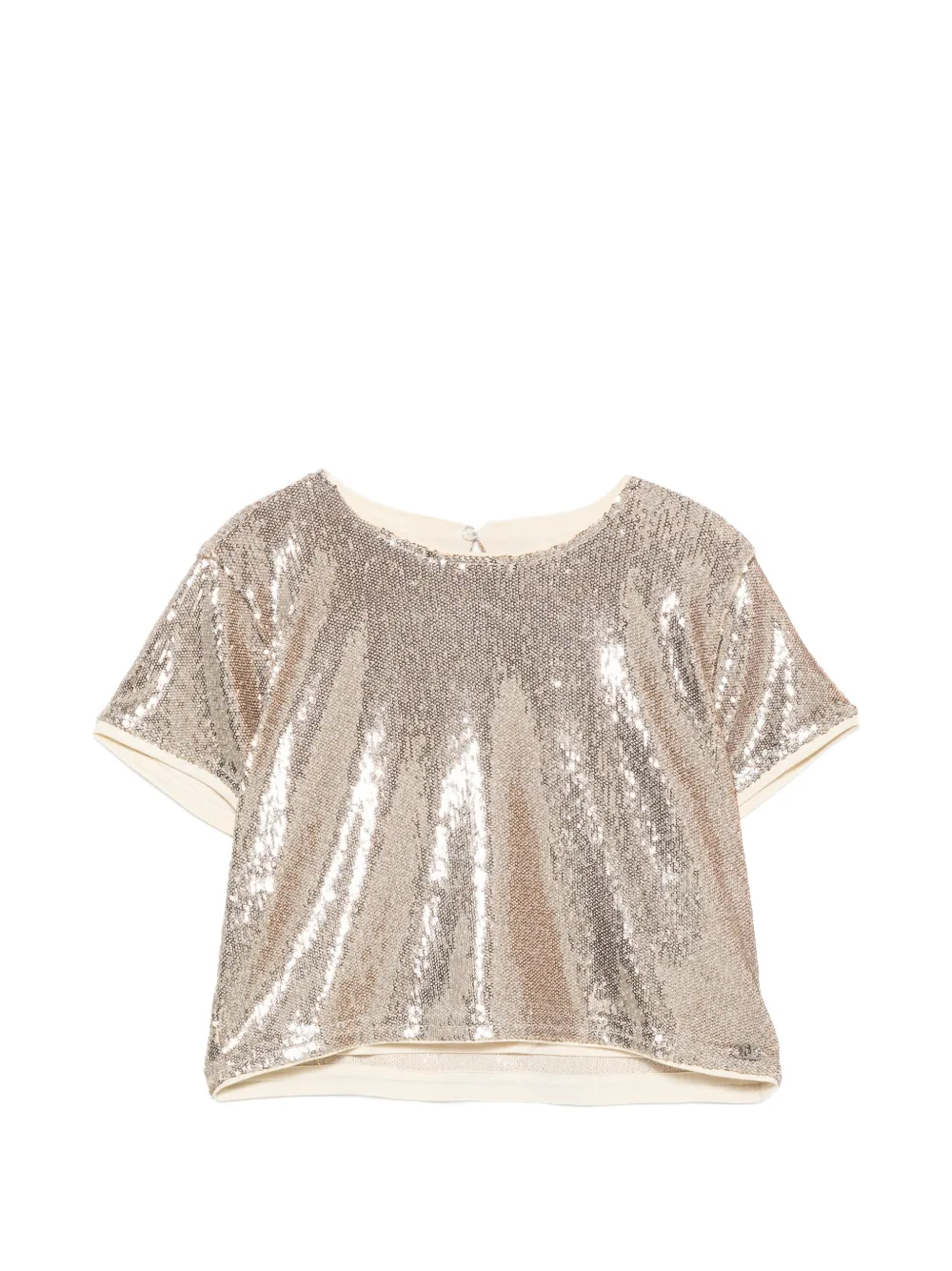 Liu Jo Kids T-shirt con paillettes - Oro
