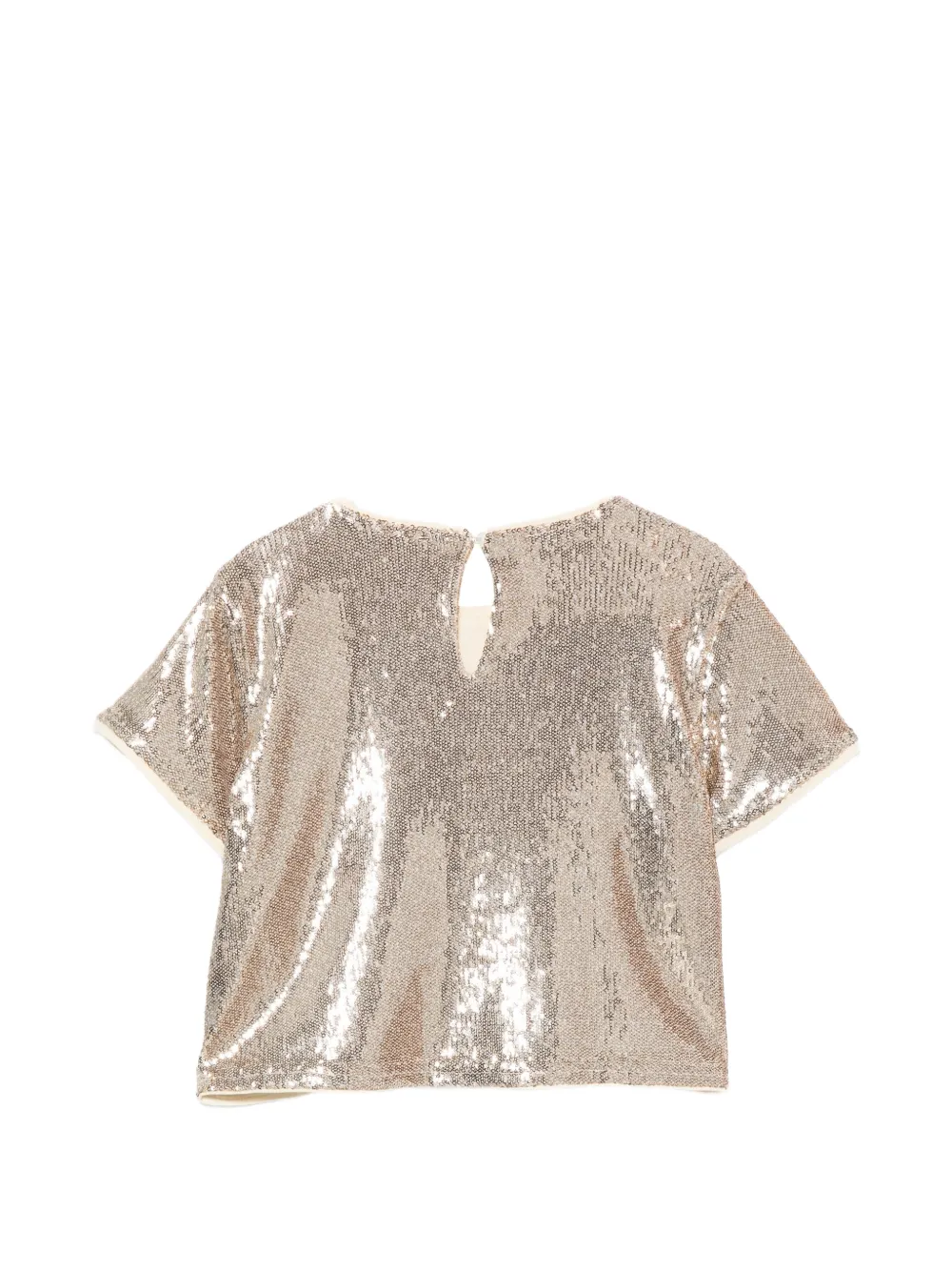 Liu Jo Kids T-shirt met pailletten Goud