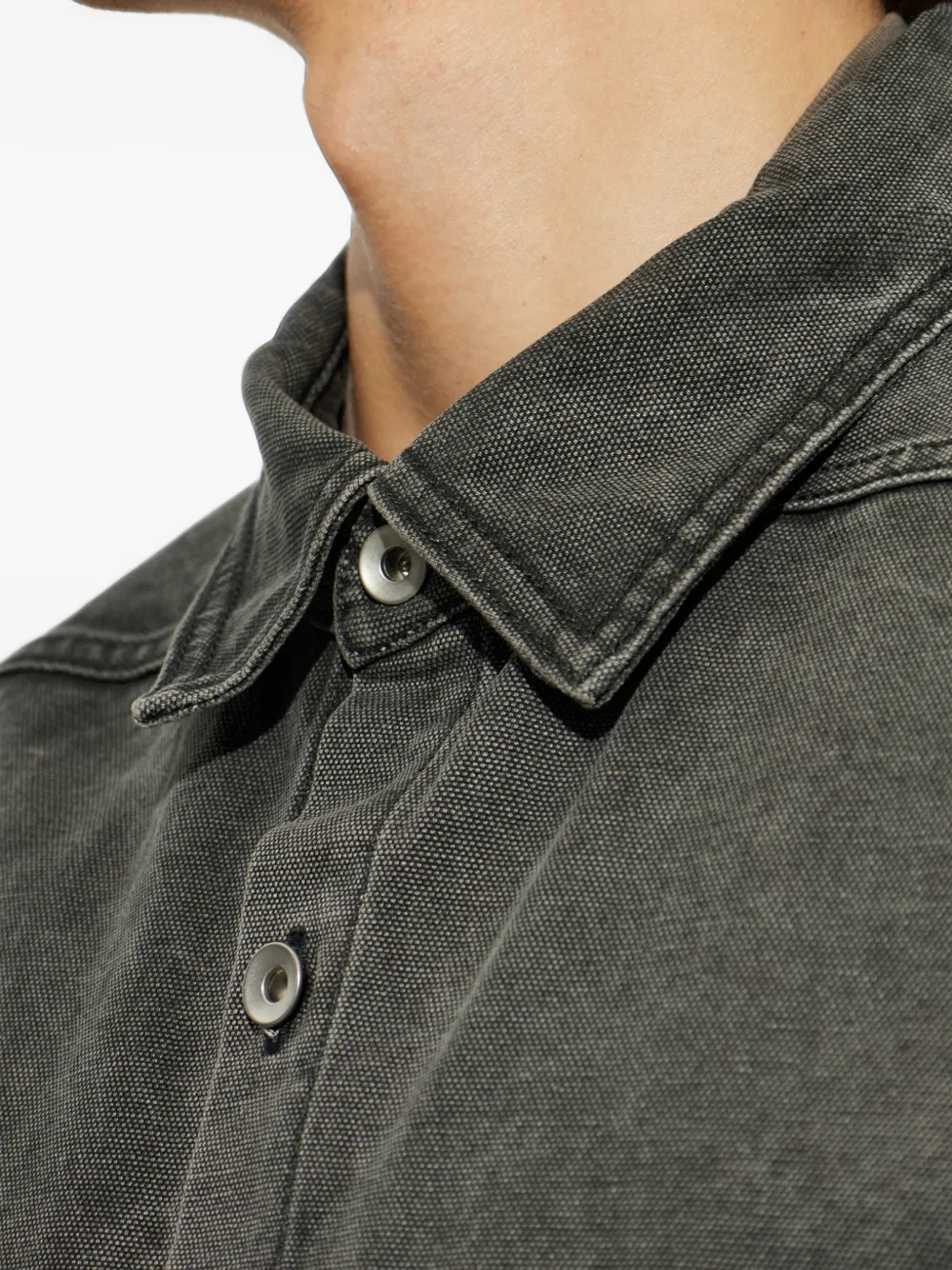Rick Owens DRKSHDW Button-up denim overhemd Grijs