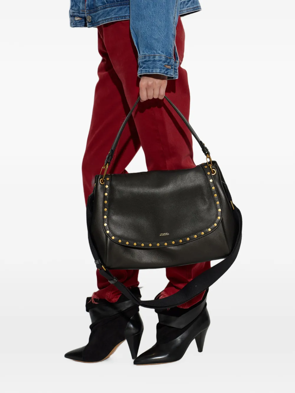 ISABEL MARANT Chany XL leren tas Zwart