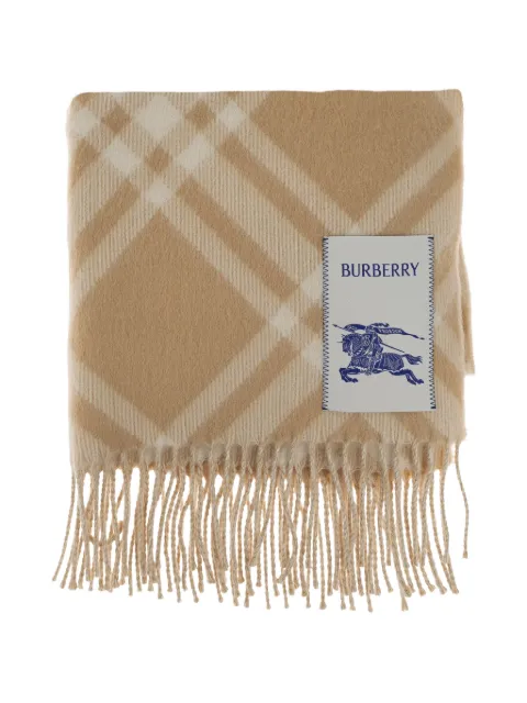 Burberry Check alpaca-wool scarf
