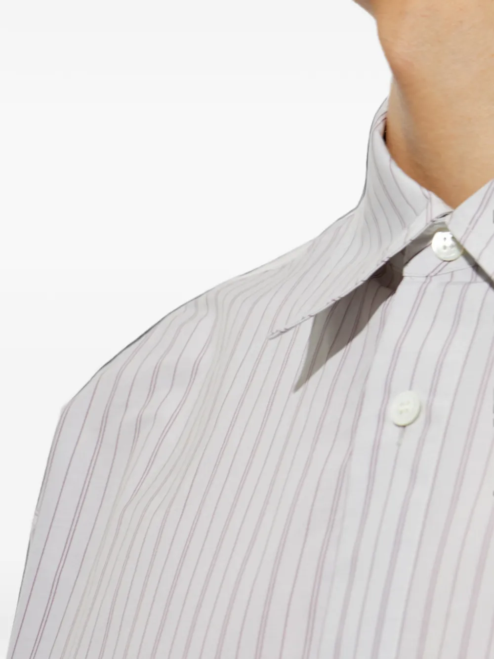 Marni oversized striped shirt Wit