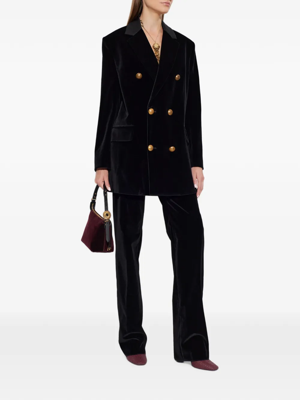 ETRO Fluwelen broek Zwart