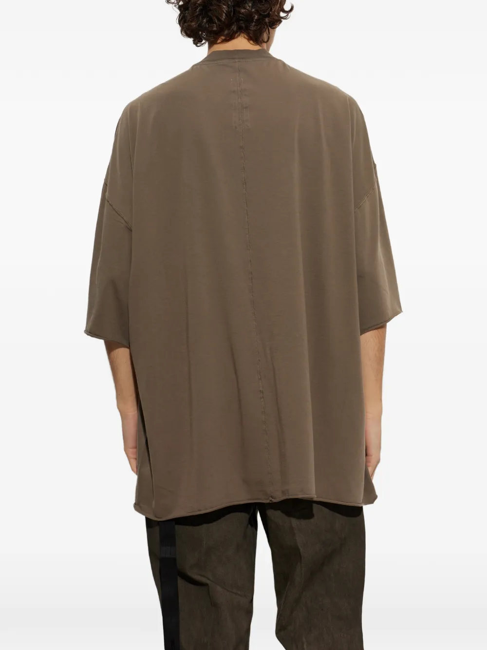 Rick Owens DRKSHDW Tommy oversized T-shirt met print Bruin