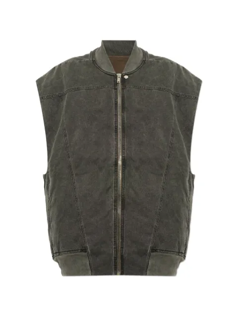 Rick Owens DRKSHDW chaleco oversize Jumbo Flight de mezclilla