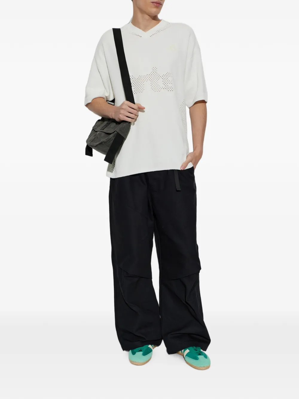 adidas x Arte Antwerp T-shirt met geperforeerd logo Wit
