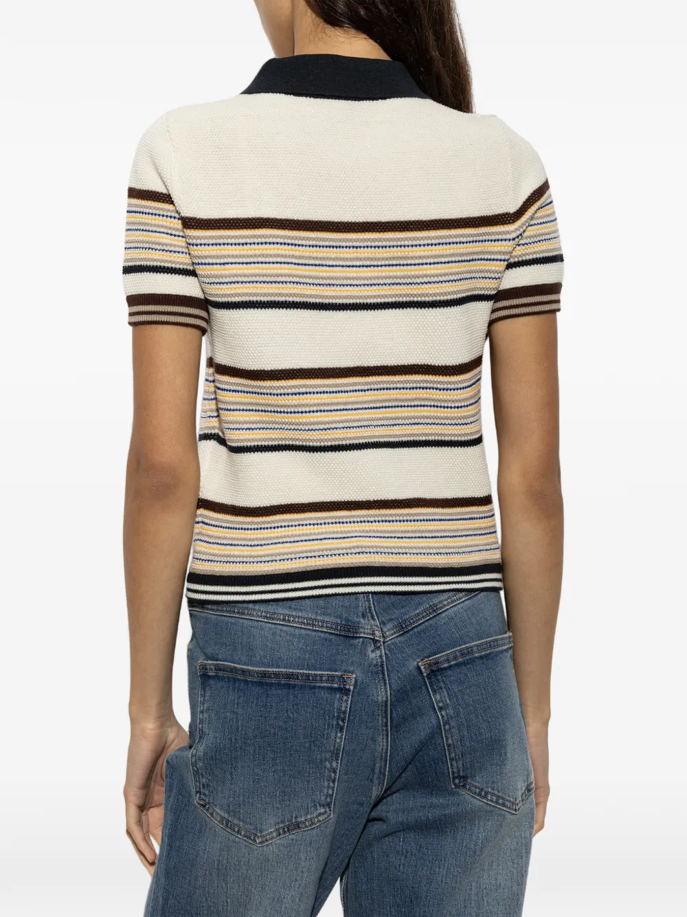 Casablanca Café gestreepte polotop Beige