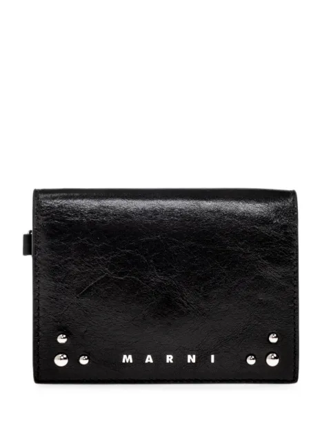 Marni cartera con logo estampado y apliques