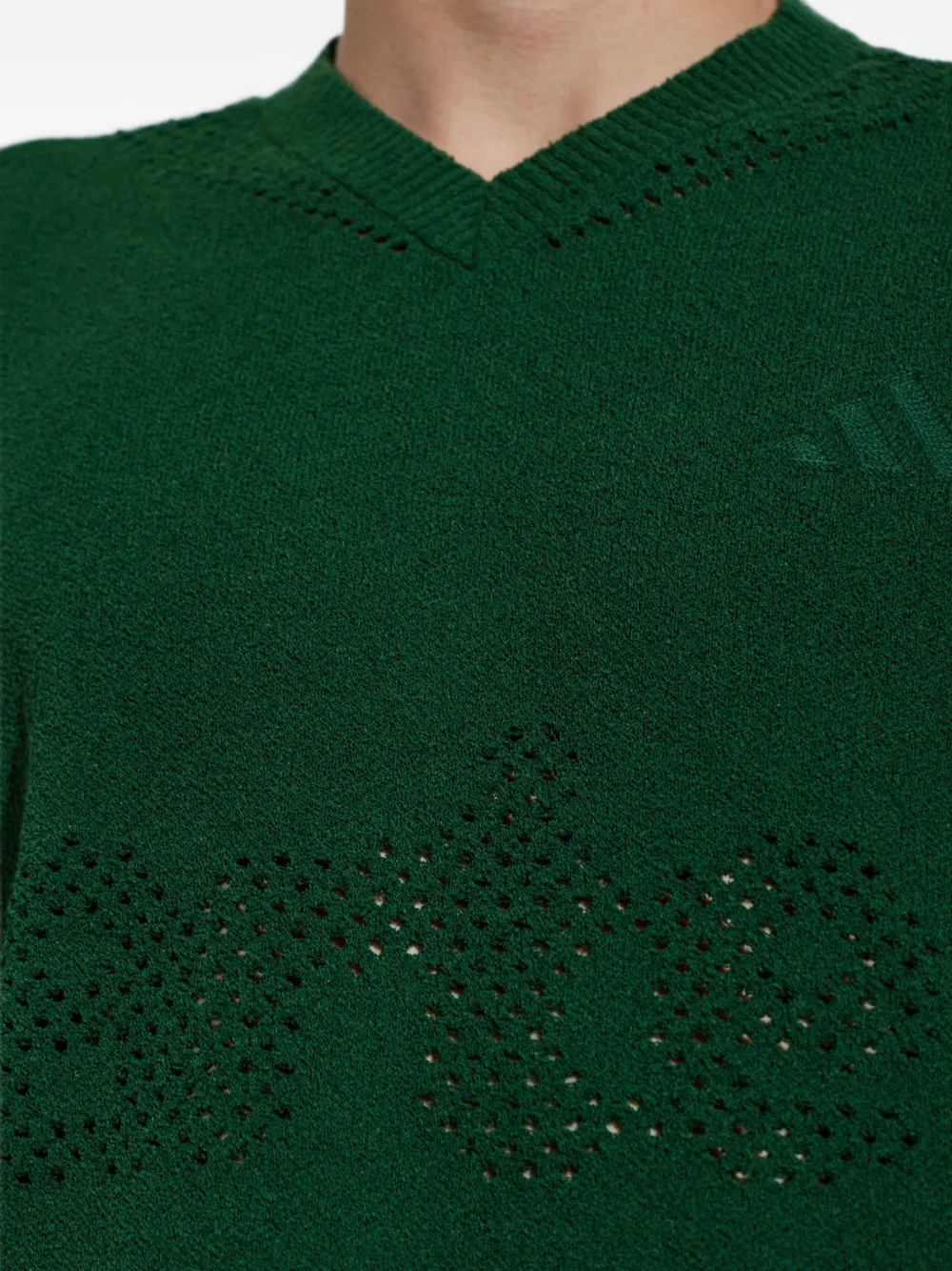adidas x Arte Antwerp T-shirt met geperforeerd logo Groen
