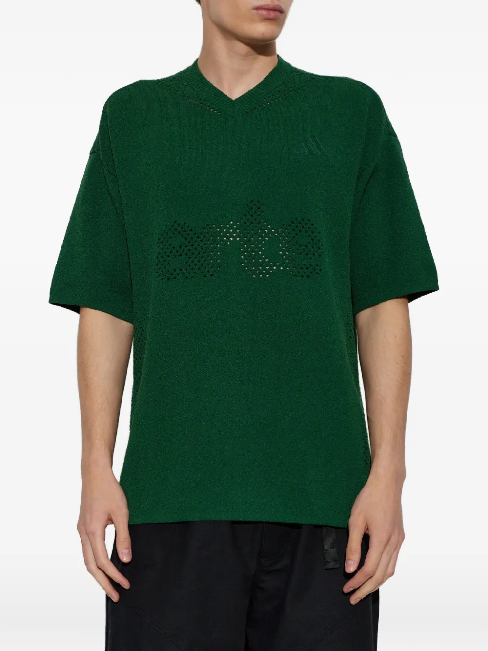 adidas x Arte Antwerp T-shirt met geperforeerd logo Groen