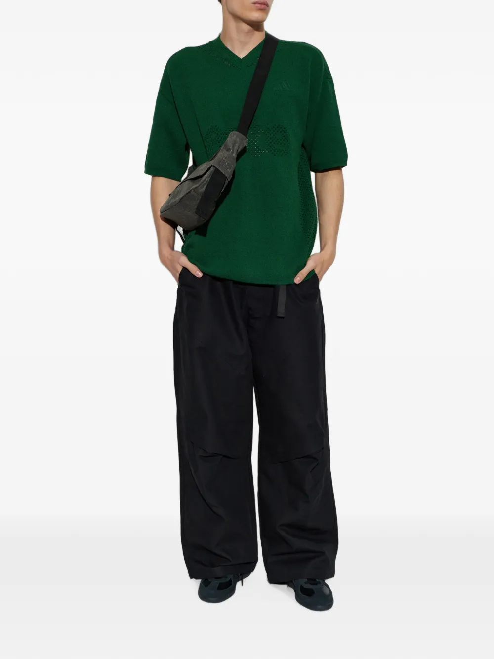 adidas x Arte Antwerp T-shirt met geperforeerd logo Groen