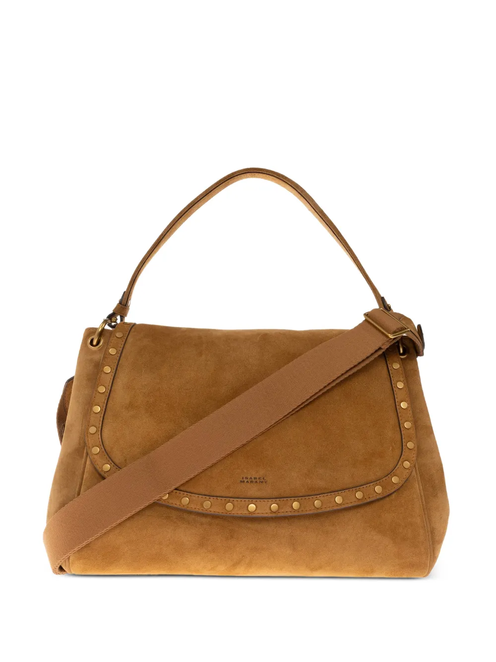 ISABEL MARANT Chany XL suede bag - Marrone