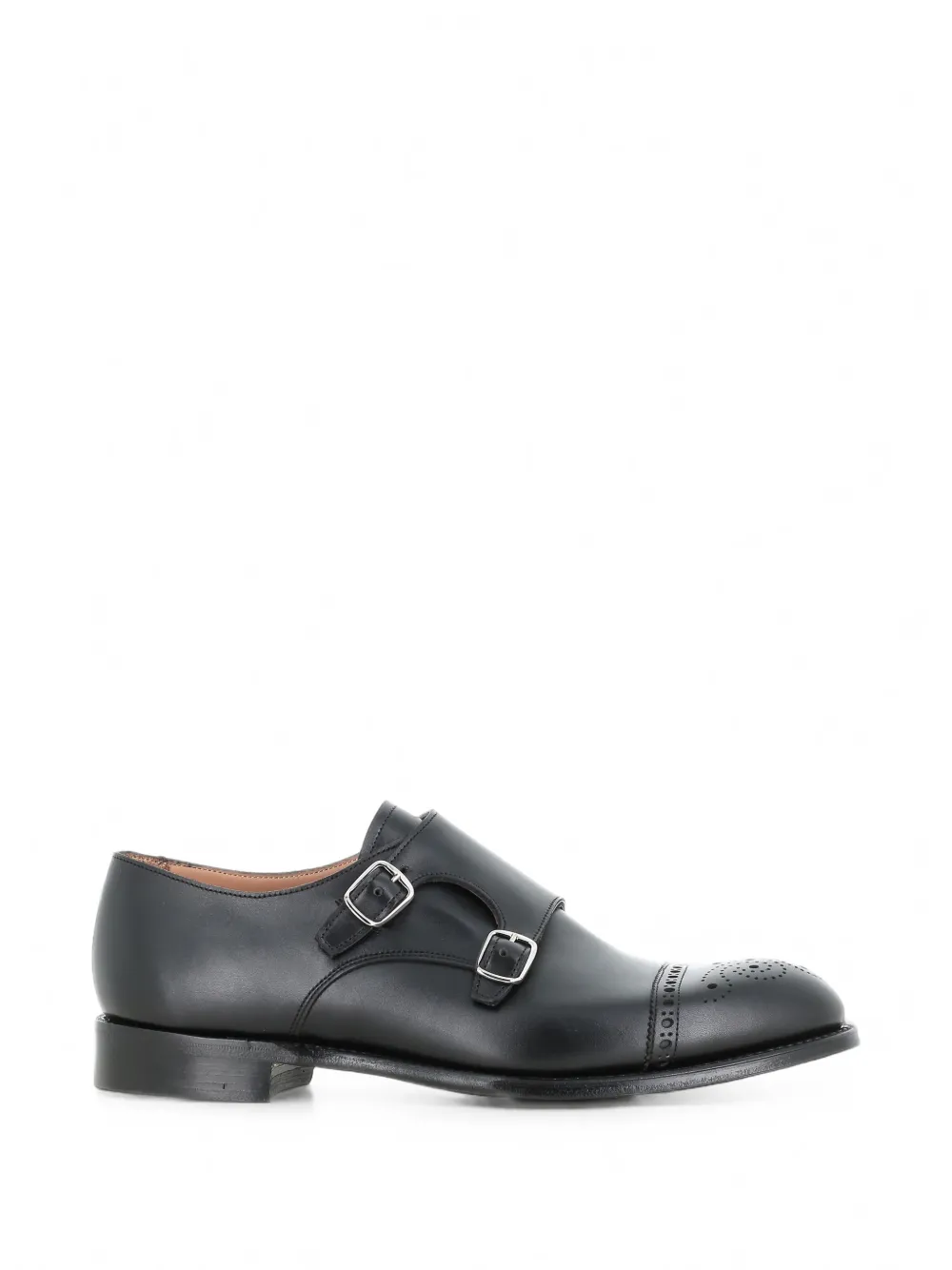 CHEANEY brogue double-strap monk shoes