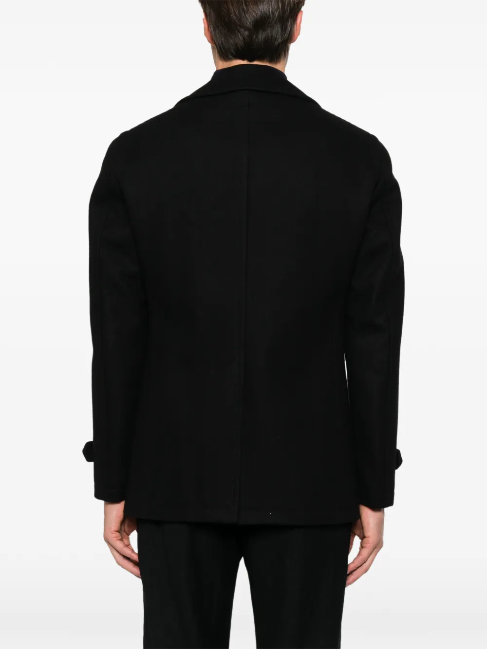 Tagliatore double-breasted peacoat Zwart