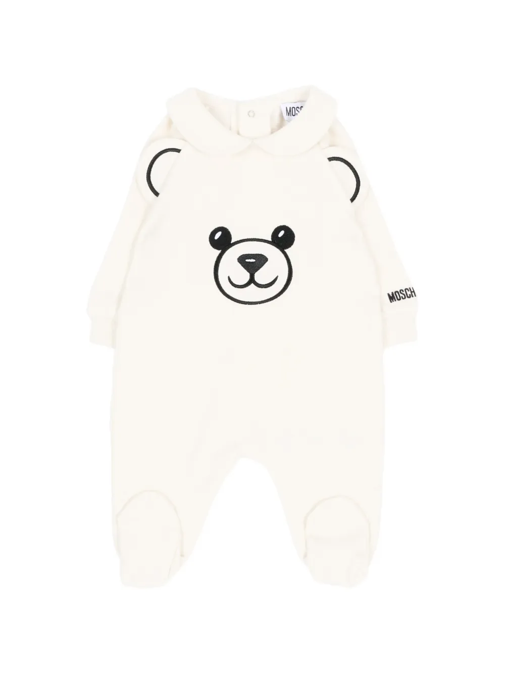 Moschino Kids Pyjama mit Bubikragen - Nude